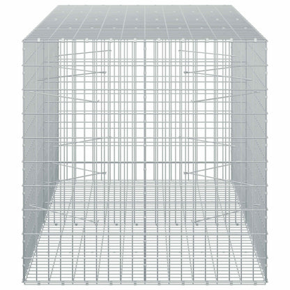 vidaXL Gabion with 5 mm Wire and 5x10 cm Mesh 200x100x100 cm 4