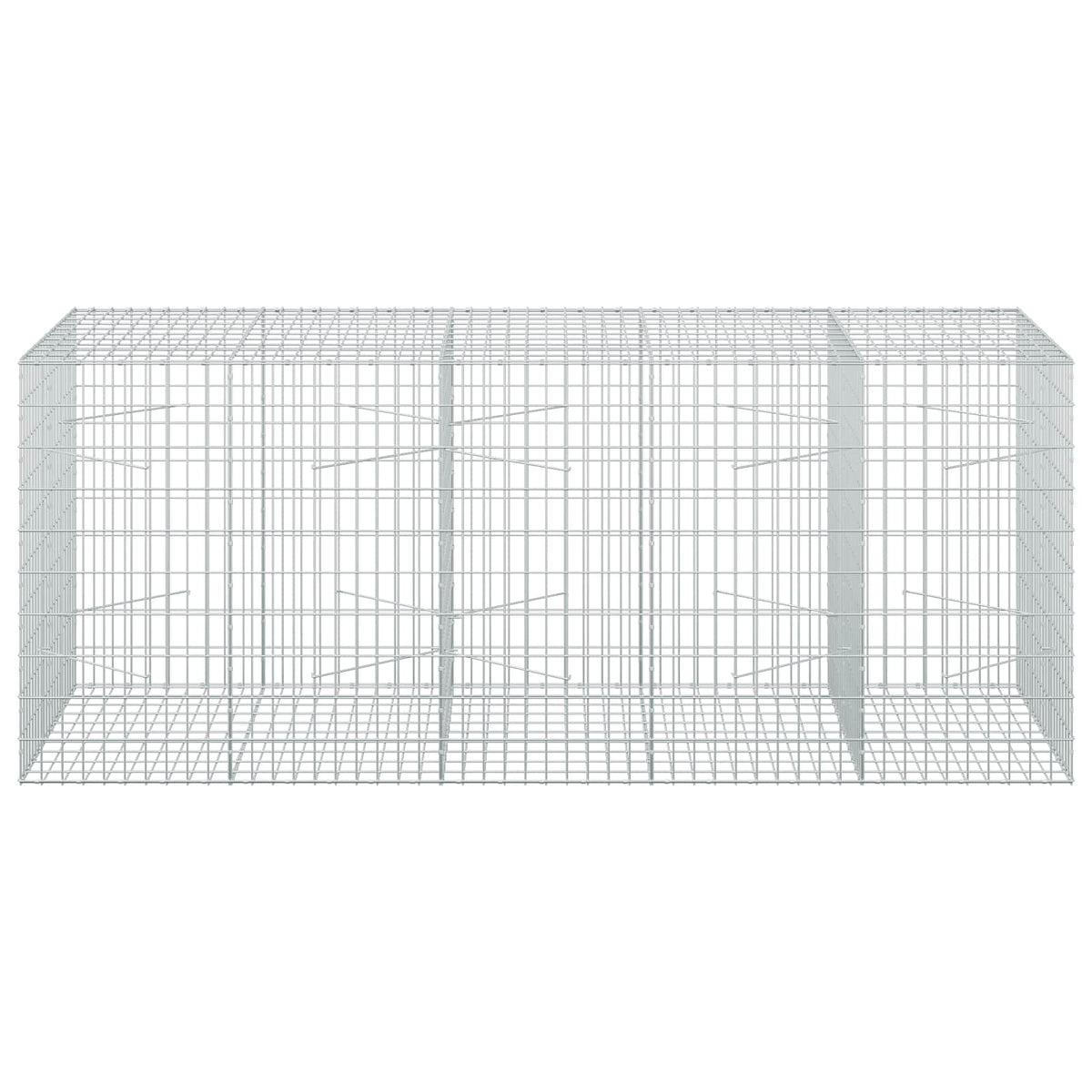 vidaXL Gabion with 5 mm Wire and 5x10 cm Mesh 250x100x100 cm 3