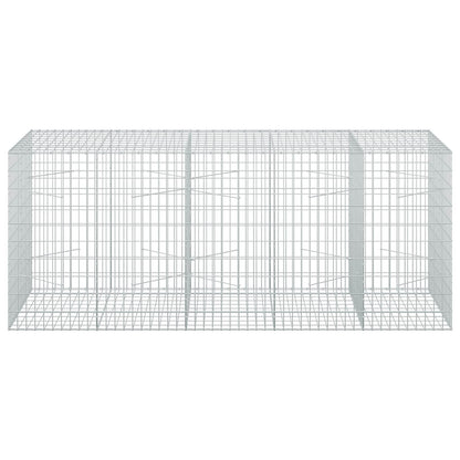 vidaXL Gabion with 5 mm Wire and 5x10 cm Mesh 250x100x100 cm 3