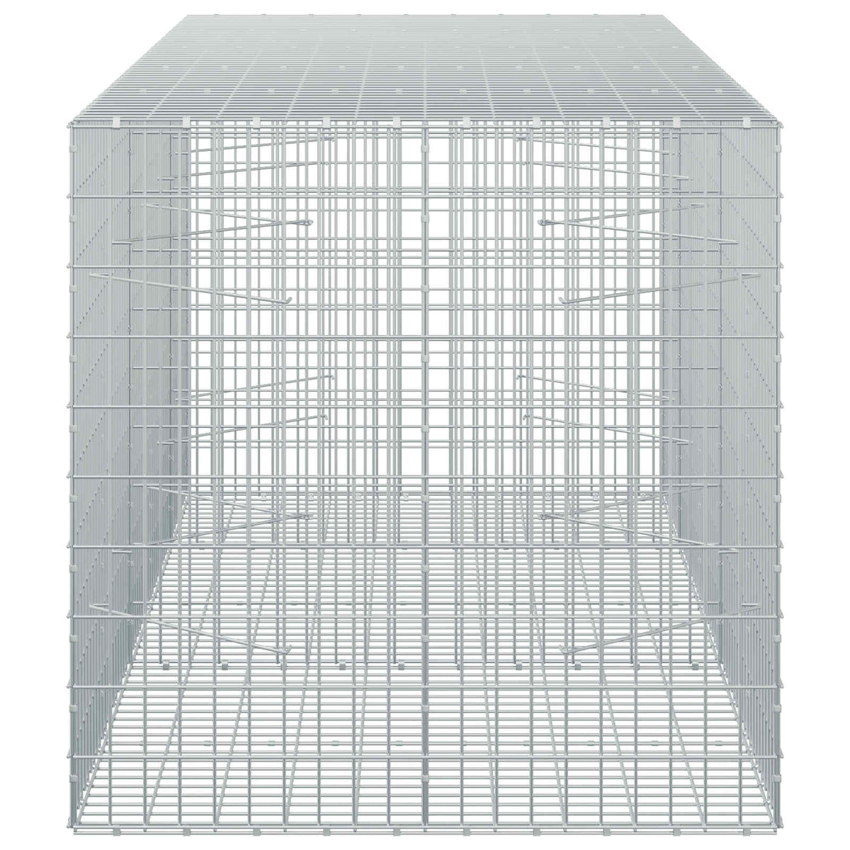 vidaXL Gabion with 5 mm Wire and 5x10 cm Mesh 250x100x100 cm 4