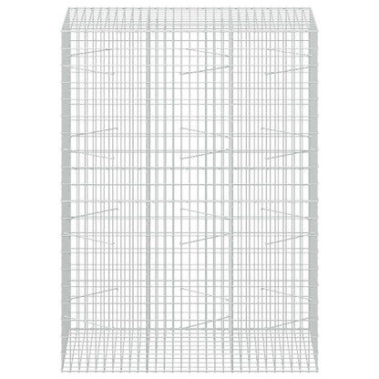 vidaXL Gabion with 5 mm Wire and 5x10 cm Mesh 150x100x200 cm 3