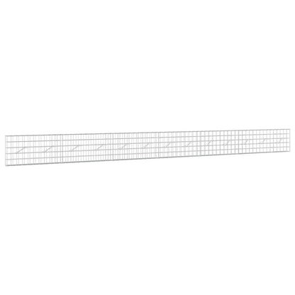 vidaXL Gabion with 5 mm Wire and 10x10 cm Mesh 650x10x50 cm 2