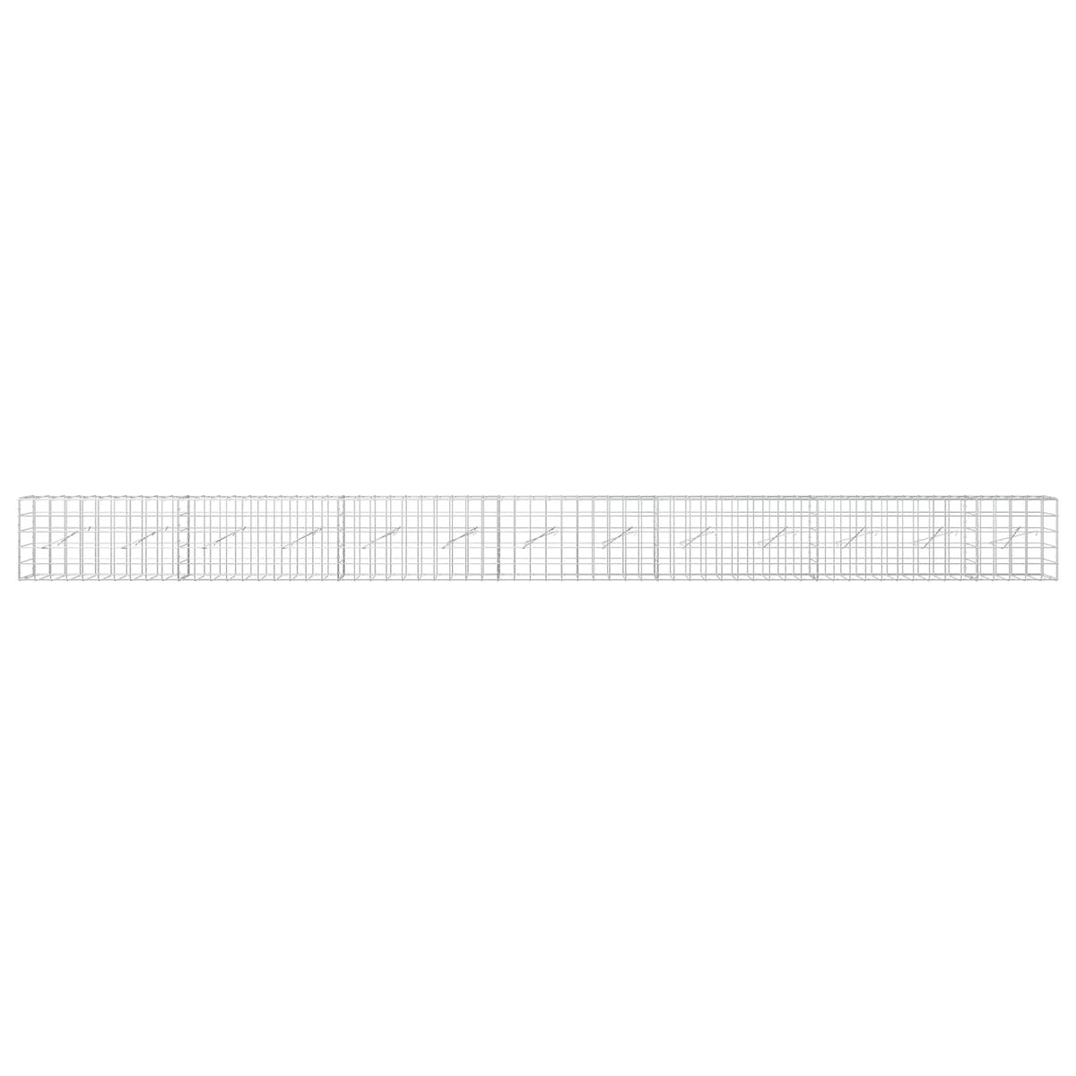 vidaXL Gabion with 5 mm Wire and 10x10 cm Mesh 650x10x50 cm 3