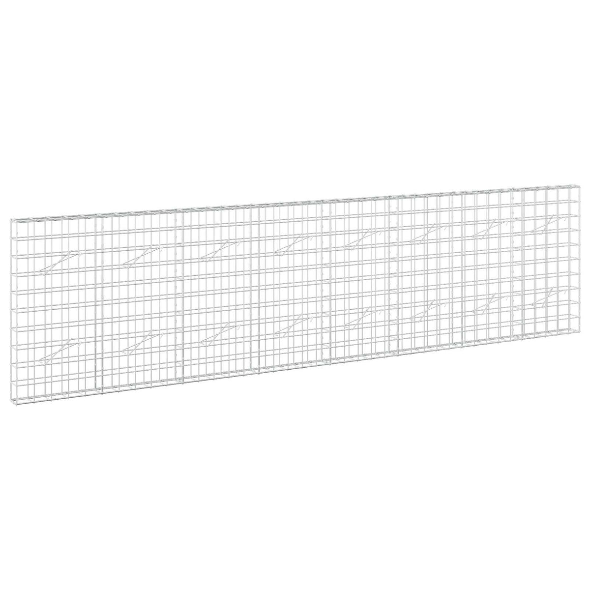 vidaXL Gabion with 5 mm Wire and 10x10 cm Mesh 400x10x100 cm 2