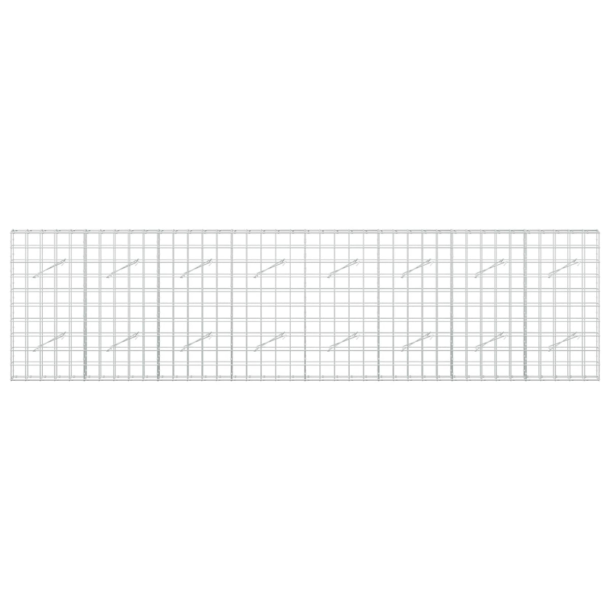 vidaXL Gabion with 5 mm Wire and 10x10 cm Mesh 400x10x100 cm 3