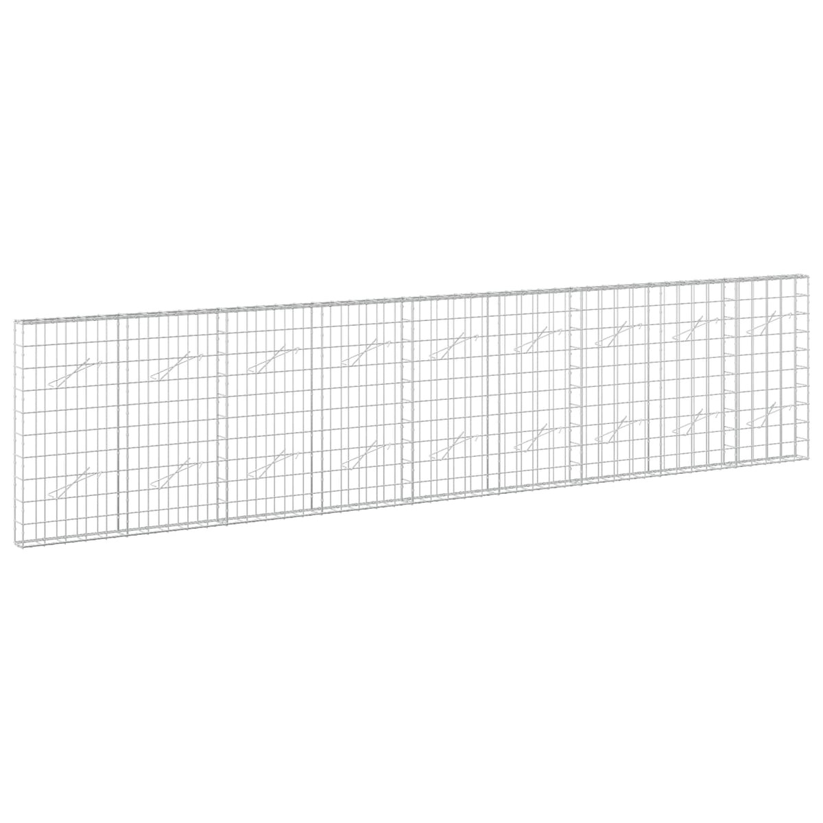 vidaXL Gabion with 5 mm Wire and 10x10 cm Mesh 450x10x100 cm 2
