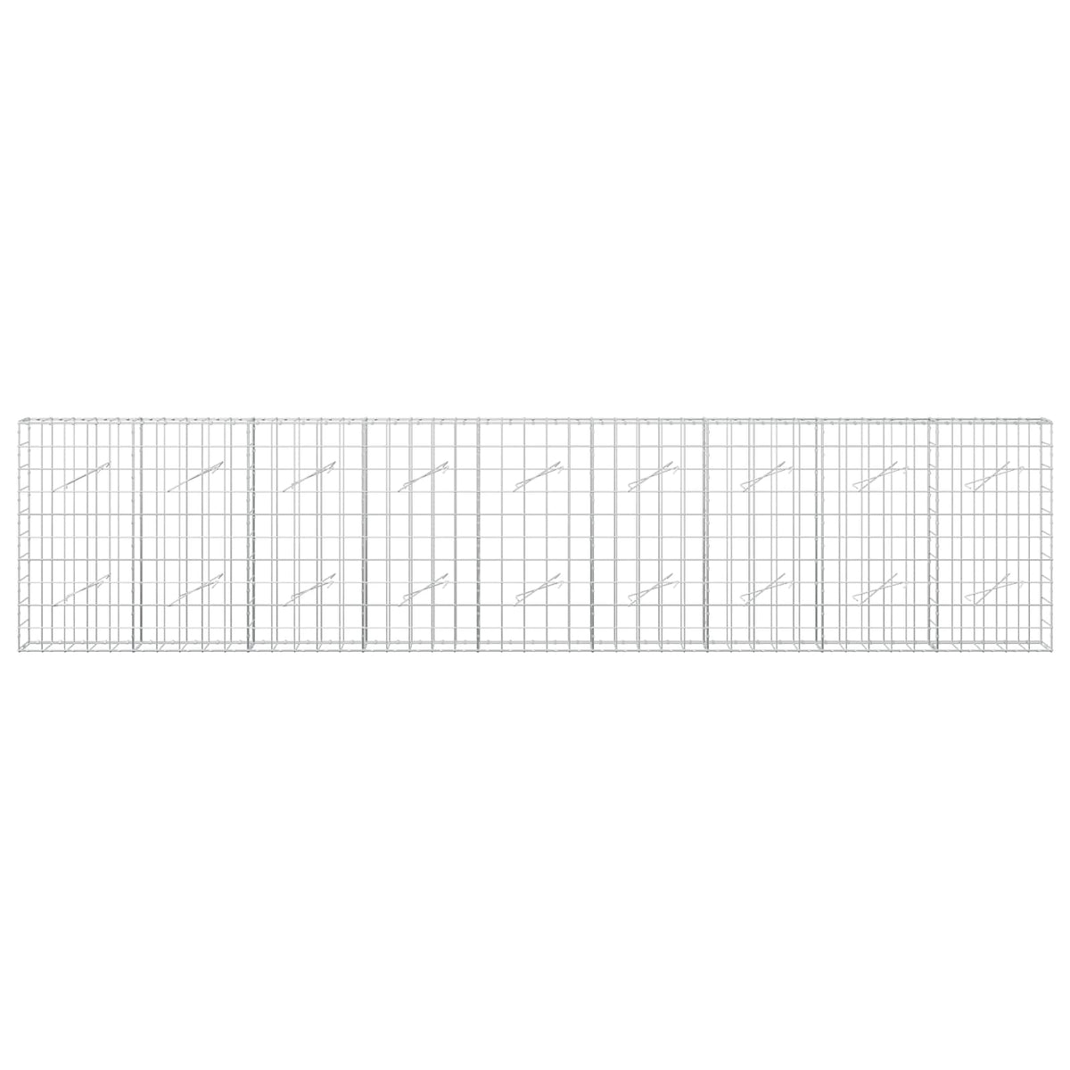 vidaXL Gabion with 5 mm Wire and 10x10 cm Mesh 450x10x100 cm 3