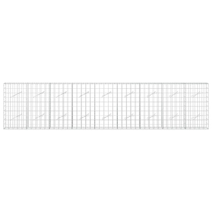vidaXL Gabion with 5 mm Wire and 10x10 cm Mesh 450x10x100 cm 3