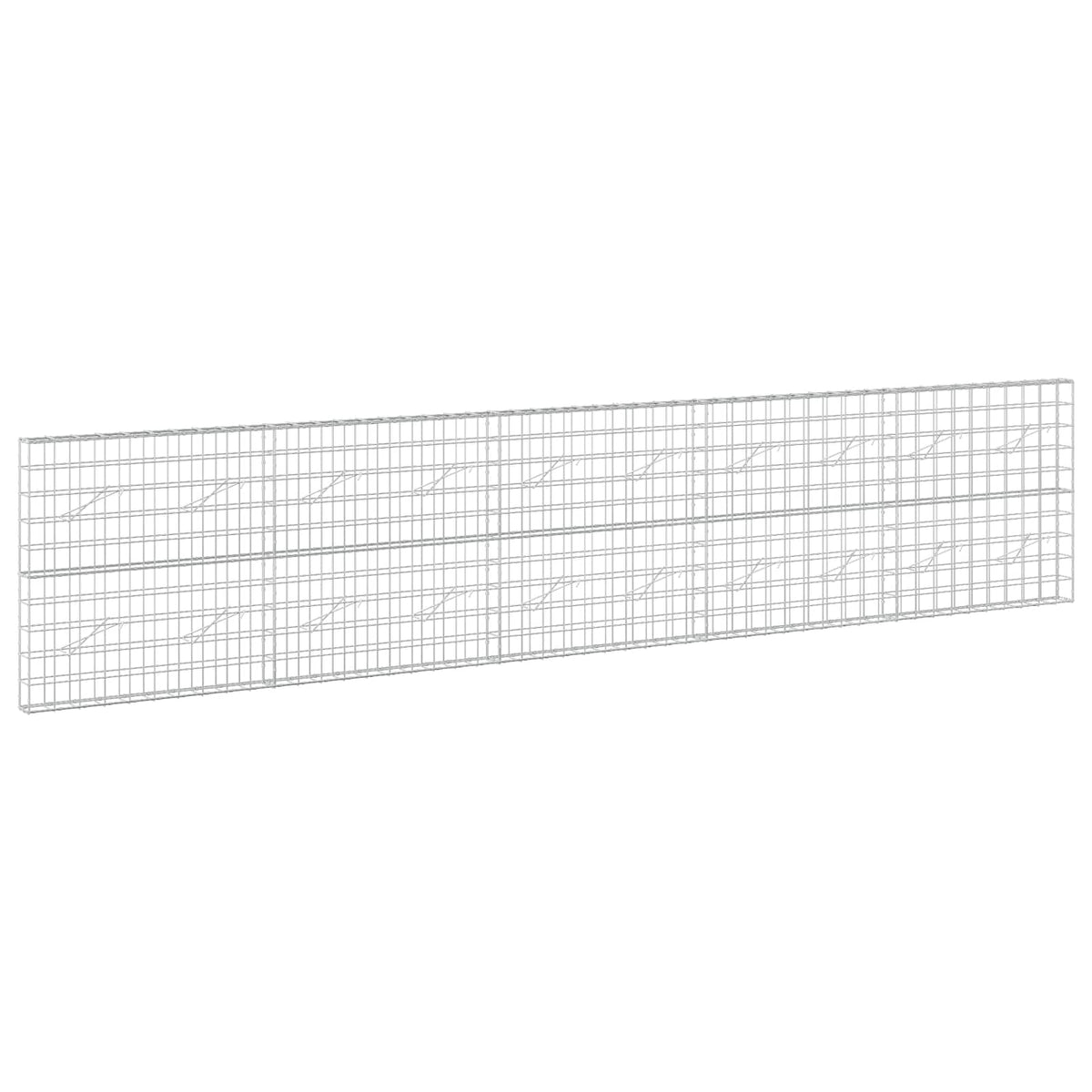 vidaXL Gabion with 5 mm Wire and 10x10 cm Mesh 500x10x100 cm 2