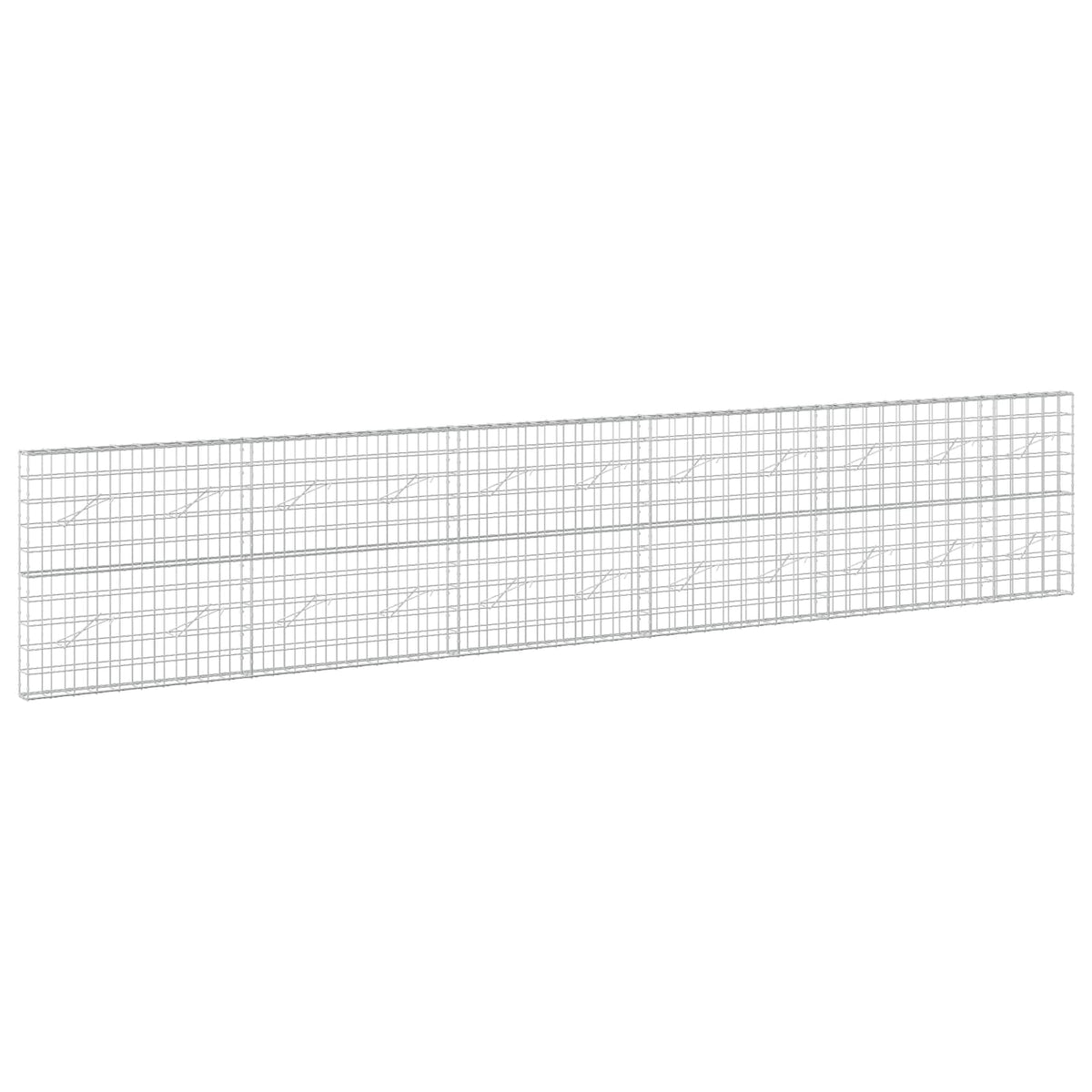 vidaXL Gabion with 5 mm Wire and 10x10 cm Mesh 550x10x100 cm 2