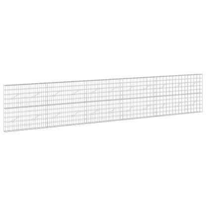 vidaXL Gabion with 5 mm Wire and 10x10 cm Mesh 550x10x100 cm 2