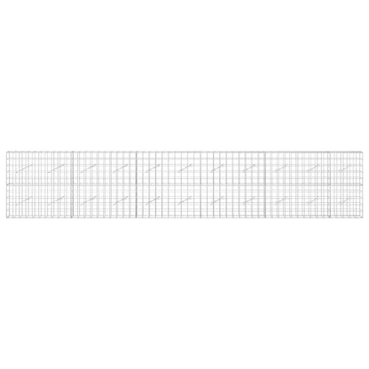 vidaXL Gabion with 5 mm Wire and 10x10 cm Mesh 550x10x100 cm 3