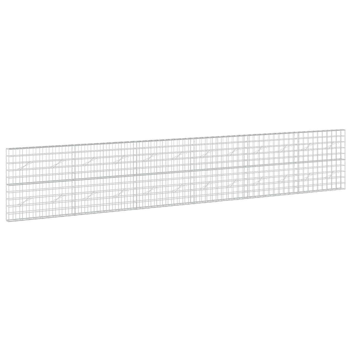 vidaXL Gabion with 5 mm Wire and 10x10 cm Mesh 600x10x100 cm 2