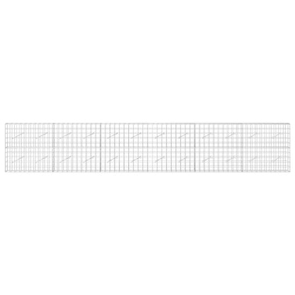 vidaXL Gabion with 5 mm Wire and 10x10 cm Mesh 600x10x100 cm 3