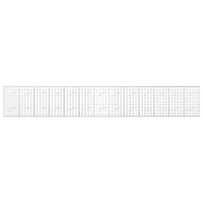 vidaXL Gabion with 5 mm Wire and 10x10 cm Mesh 650x10x100 cm 3