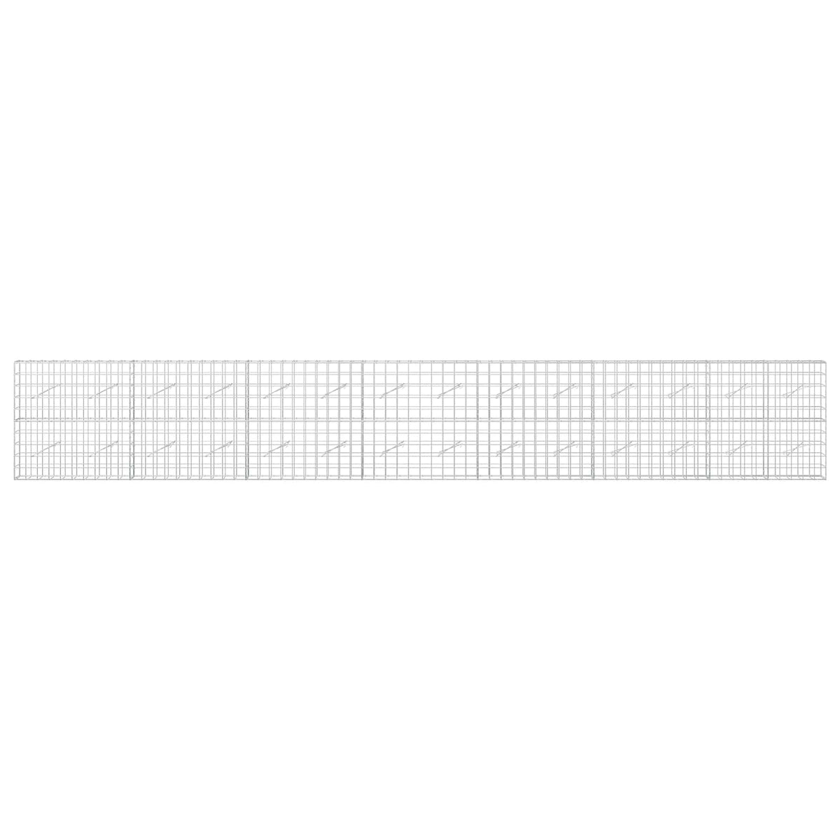 vidaXL Gabion with 5 mm Wire and 10x10 cm Mesh 700x10x100 cm 3