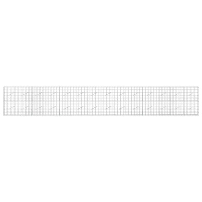 vidaXL Gabion with 5 mm Wire and 10x10 cm Mesh 700x10x100 cm 3