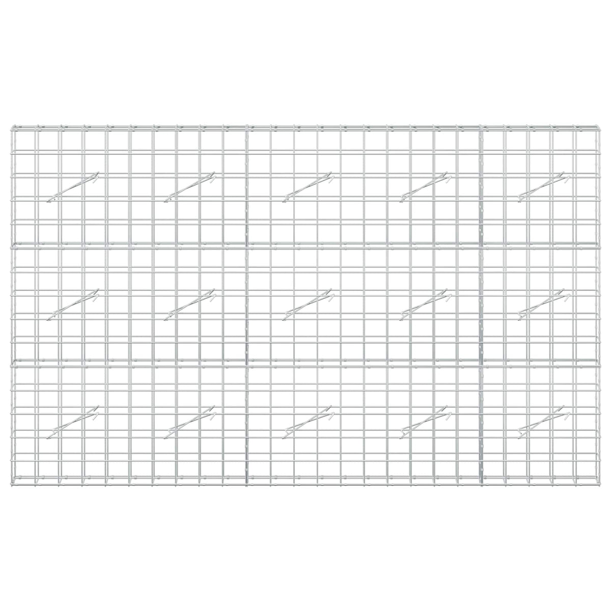 vidaXL Gabion with 5 mm Wire and 10x10 cm Mesh 250x10x150 cm 3