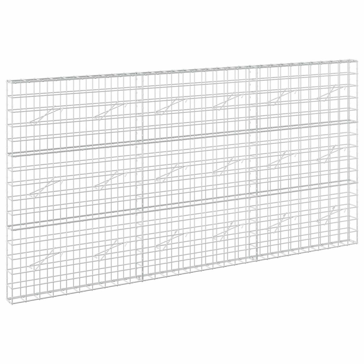 vidaXL Gabion with 5 mm Wire and 10x10 cm Mesh 300x10x150 cm 2