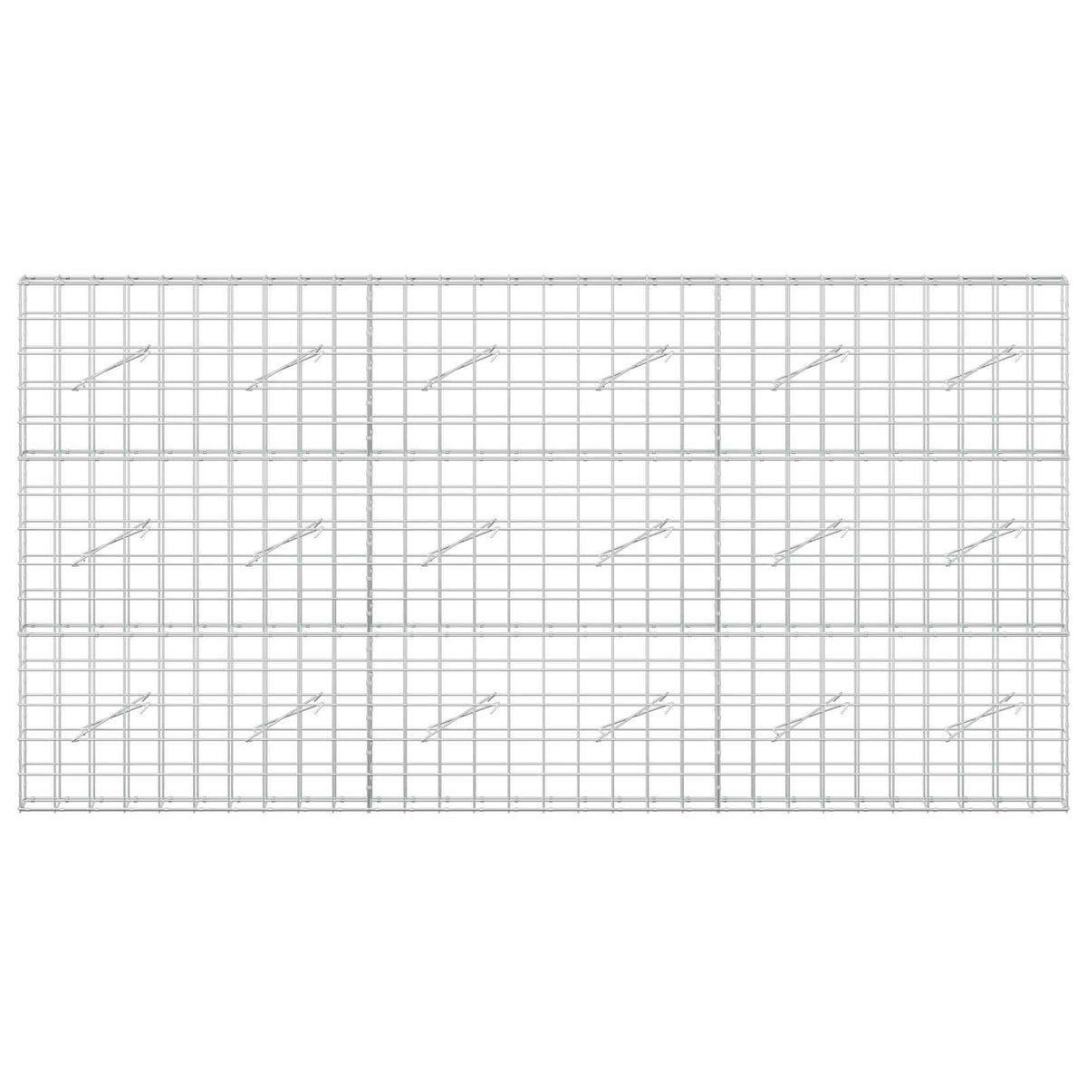 vidaXL Gabion with 5 mm Wire and 10x10 cm Mesh 300x10x150 cm 3