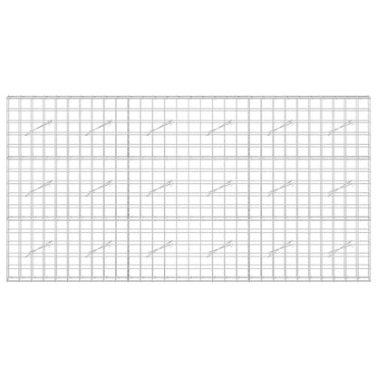 vidaXL Gabion with 5 mm Wire and 10x10 cm Mesh 300x10x150 cm 3