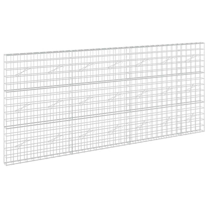 vidaXL Gabion with 5 mm Wire and 10x10 cm Mesh 350x10x150 cm 2