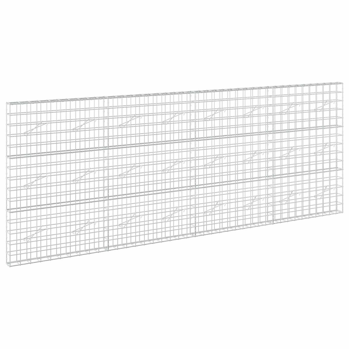 vidaXL Gabion with 5 mm Wire and 10x10 cm Mesh 400x10x150 cm 2