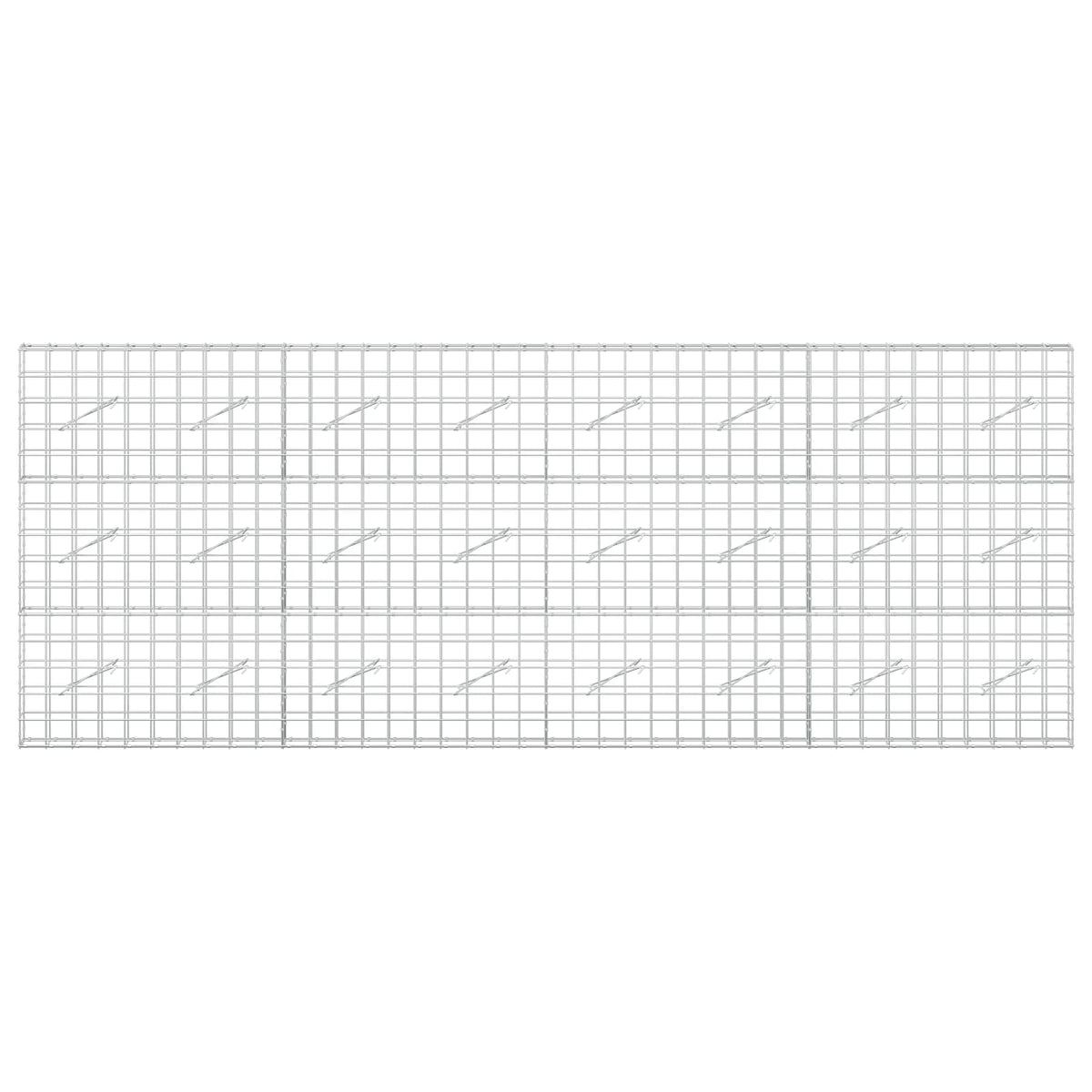 vidaXL Gabion with 5 mm Wire and 10x10 cm Mesh 400x10x150 cm 3