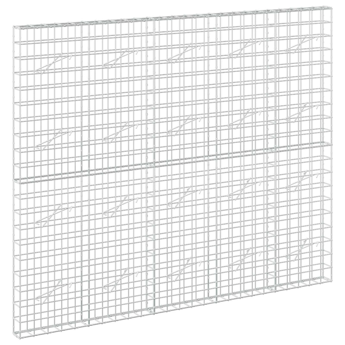 vidaXL Gabion with 5 mm Wire and 10x10 cm Mesh 250x10x200 cm 2