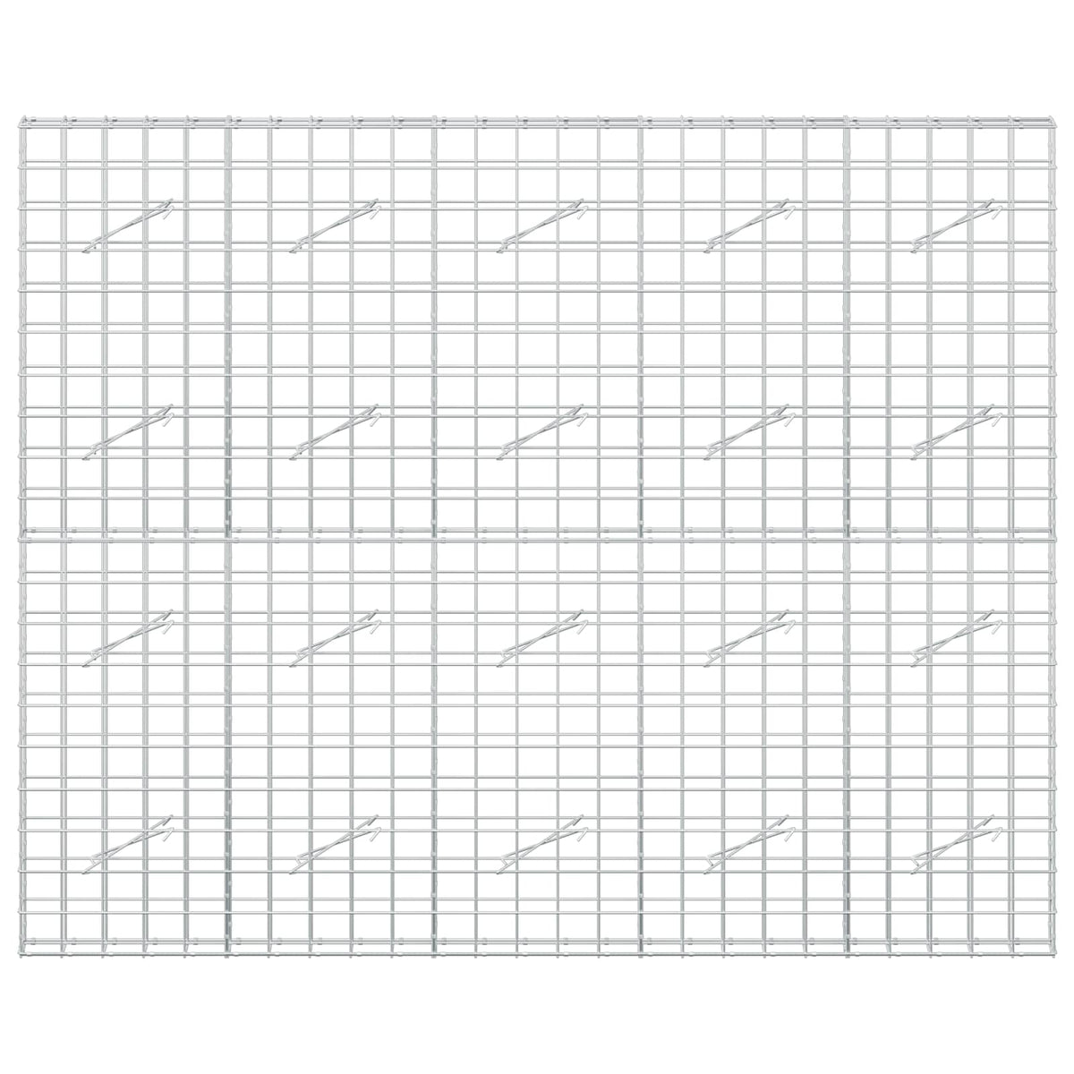vidaXL Gabion with 5 mm Wire and 10x10 cm Mesh 250x10x200 cm 3