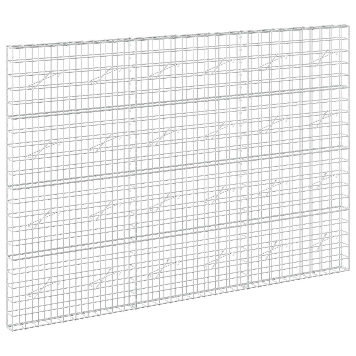 vidaXL Gabion with 5 mm Wire and 10x10 cm Mesh 300x10x200 cm 2