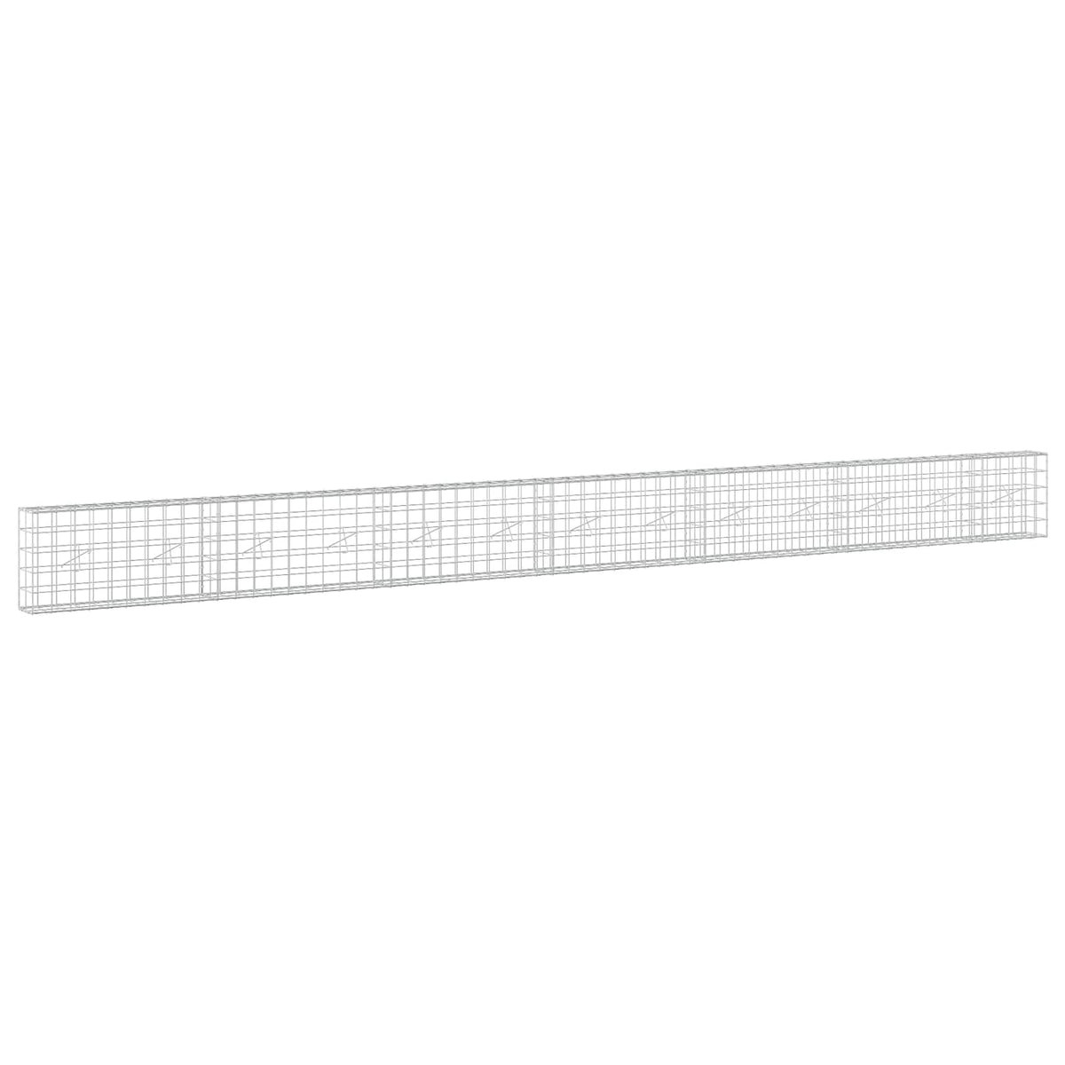 Gabion with 5 mm Wire and 10x10 cm Mesh 50x20x50 cm Height 50 cm Thickness 20 cm 50–1000 cm 650 cm