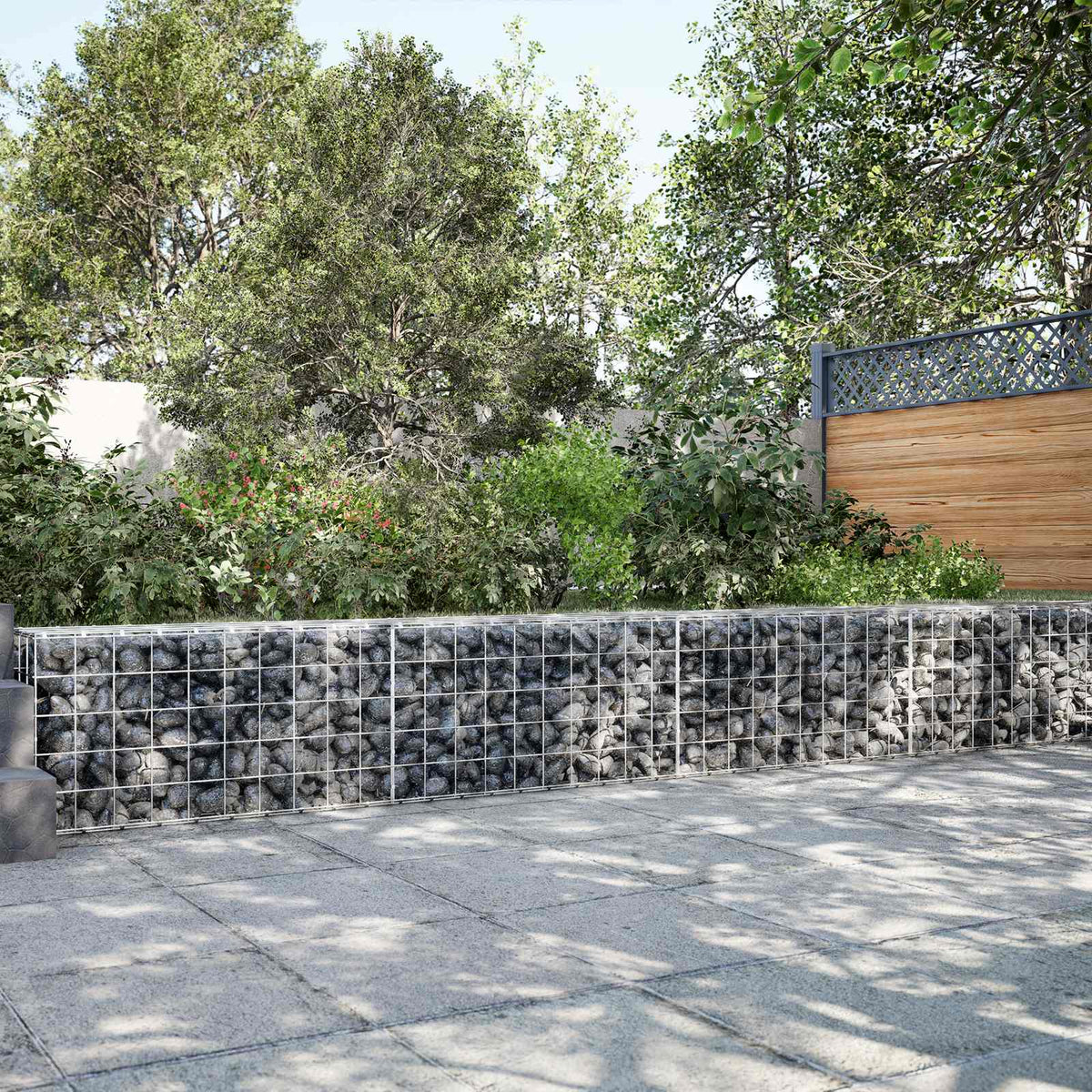 vidaXL Gabion with 5 mm Wire and 10x10 cm Mesh 700x20x50 cm 1