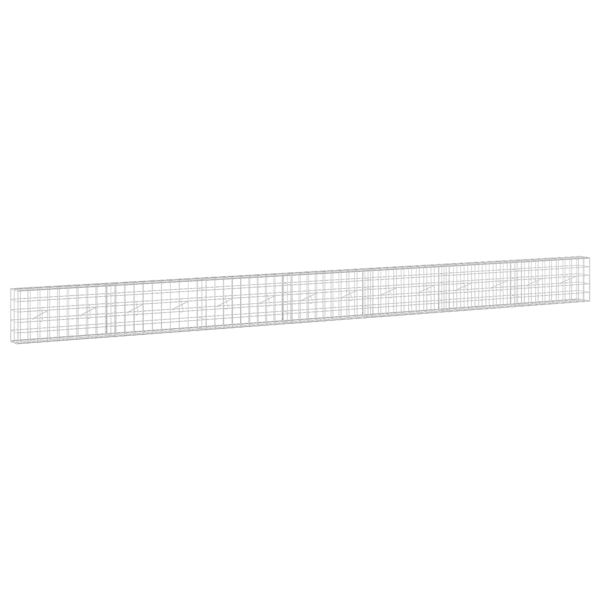 Gabion with 5 mm Wire and 10x10 cm Mesh 50x20x50 cm Height 50 cm Thickness 20 cm 50–1000 cm 700 cm