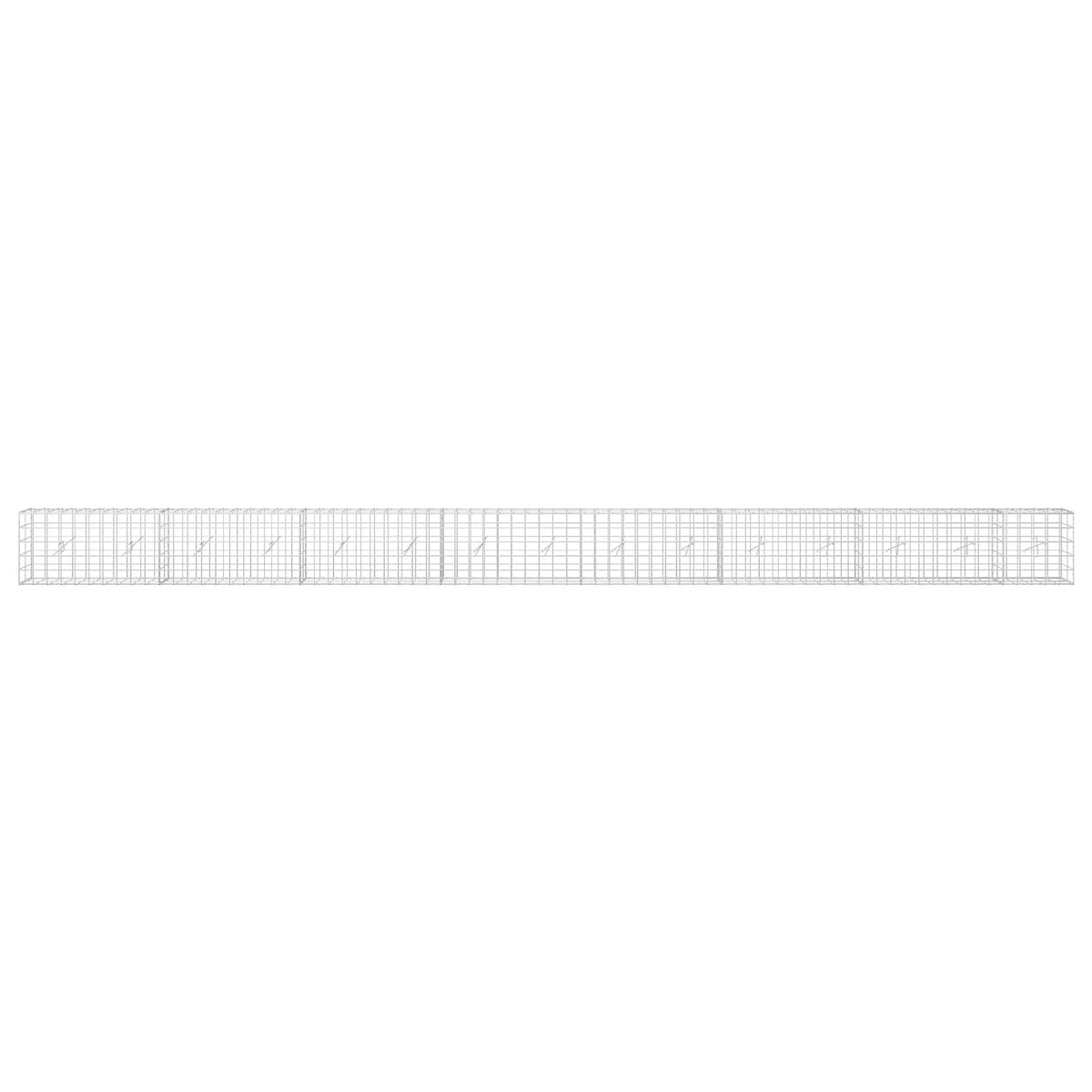 Gabion with 5 mm Wire and 10x10 cm Mesh 50x20x50 cm Height 50 cm Thickness 20 cm 50–1000 cm 750 cm