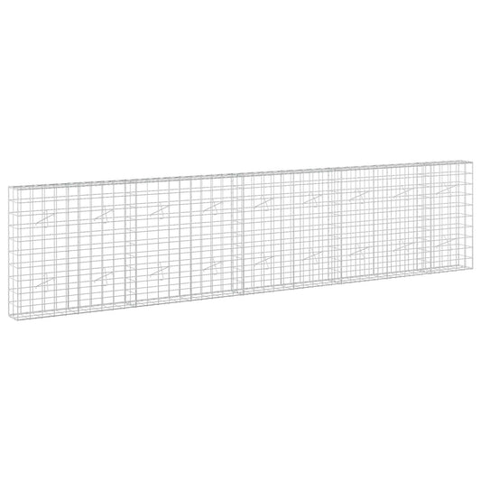 vidaXL Gabion with 5 mm Wire and 10x10 cm Mesh 450x20x100 cm 2