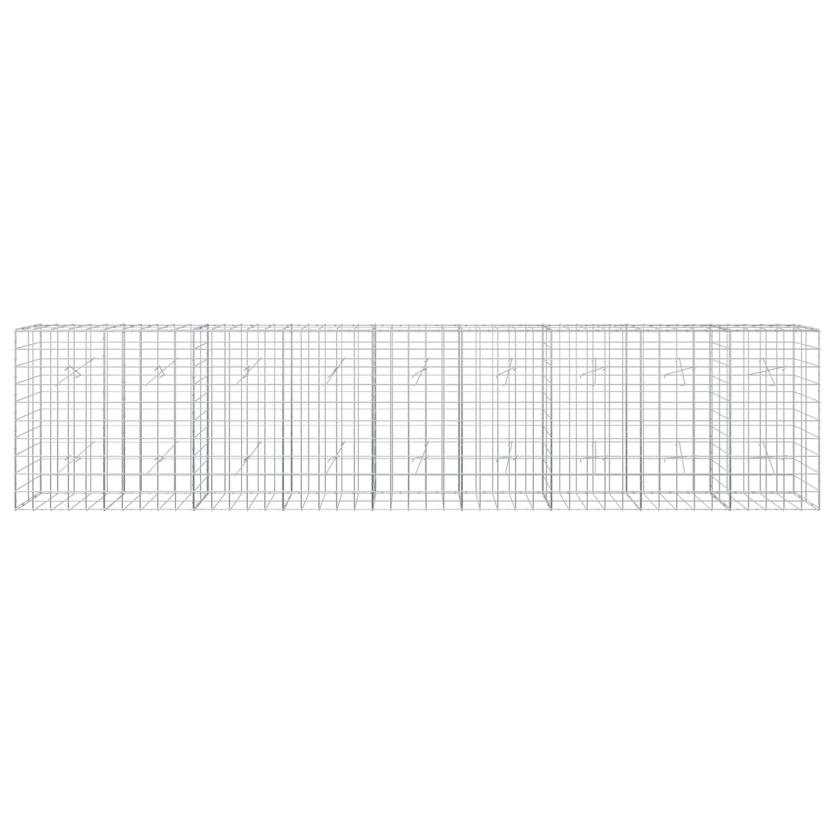 vidaXL Gabion with 5 mm Wire and 10x10 cm Mesh 450x20x100 cm 3