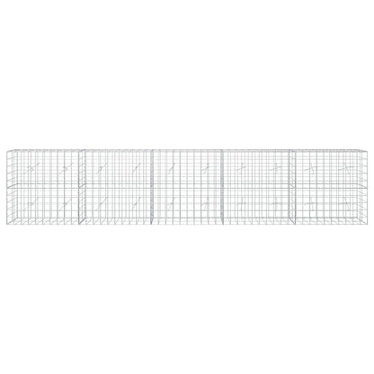 vidaXL Gabion with 5 mm Wire and 10x10 cm Mesh 500x20x100 cm 3