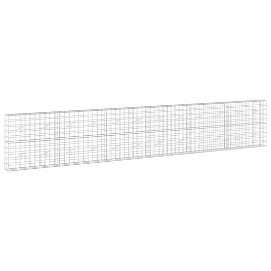 vidaXL Gabion with 5 mm Wire and 10x10 cm Mesh 600x20x100 cm 2