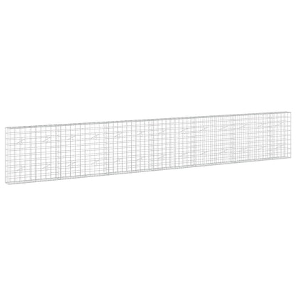 vidaXL Gabion with 5 mm Wire and 10x10 cm Mesh 650x20x100 cm 2