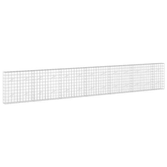 vidaXL Gabion with 5 mm Wire and 10x10 cm Mesh 650x20x100 cm 2