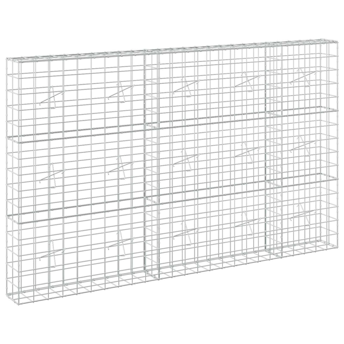 Gabion with 5 mm Wire and 10x10 cm Mesh 50x20x150 cm Height 150 cm Thickness 20 cm 50–1000 cm 250 cm