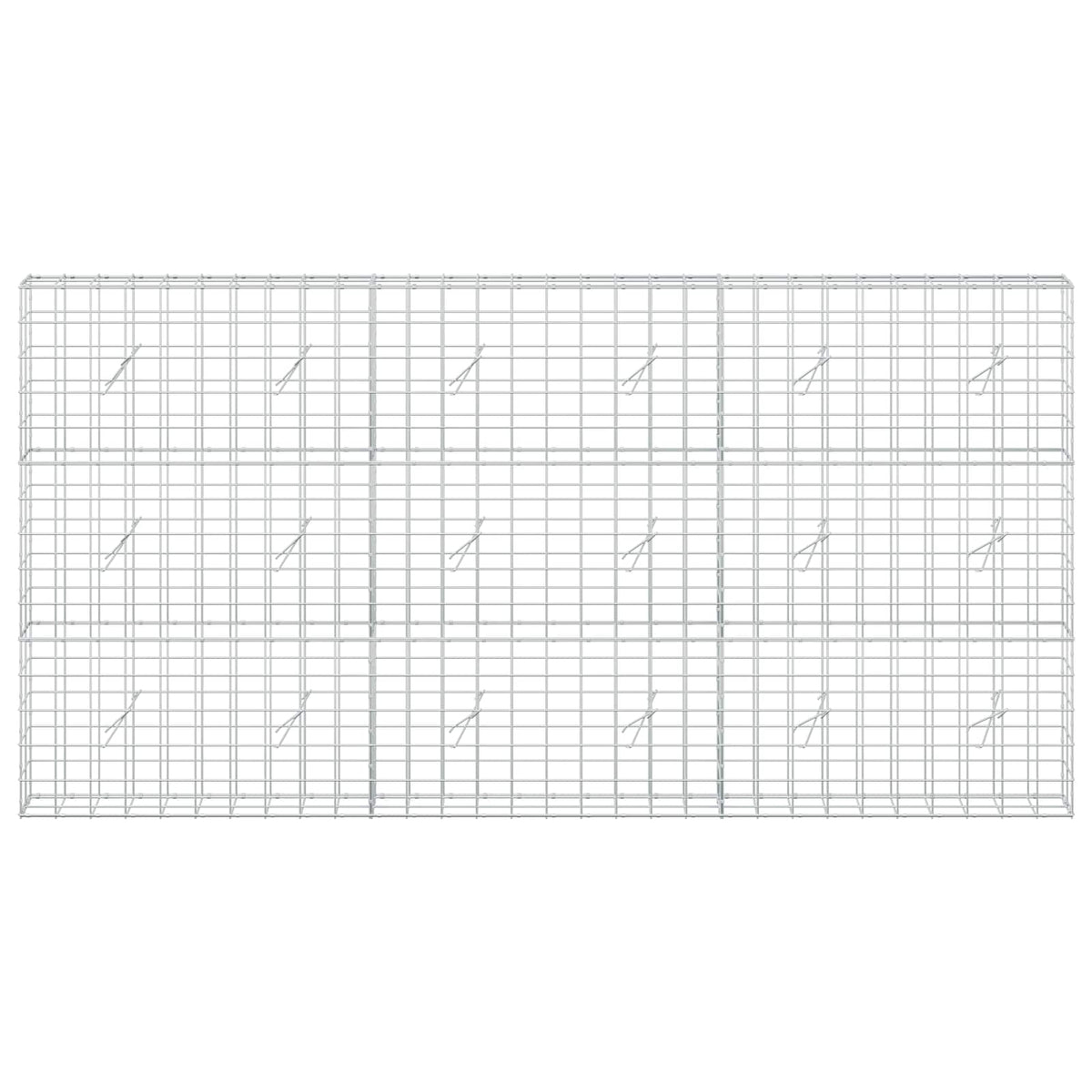 Gabion with 5 mm Wire and 10x10 cm Mesh 50x20x150 cm Height 150 cm Thickness 20 cm 50–1000 cm 300 cm