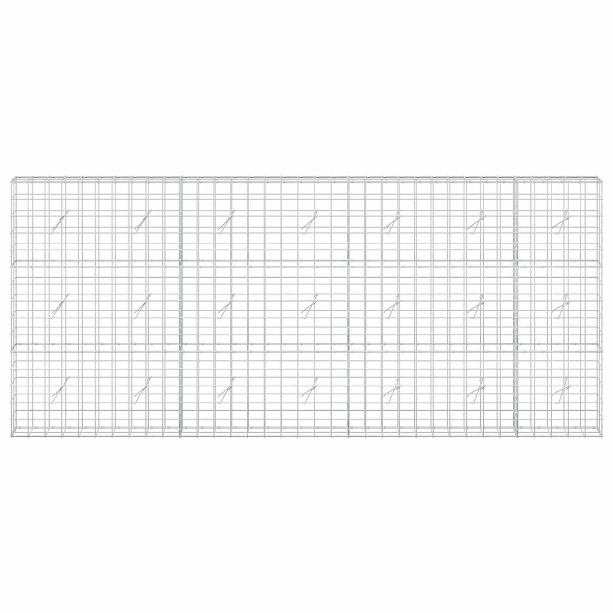 vidaXL Gabion with 5 mm Wire and 10x10 cm Mesh 350x20x150 cm 3