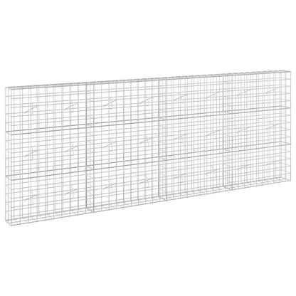vidaXL Gabion with 5 mm Wire and 10x10 cm Mesh 400x20x150 cm 2