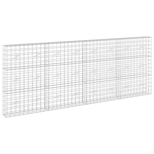 vidaXL Gabion with 5 mm Wire and 10x10 cm Mesh 400x20x150 cm 2