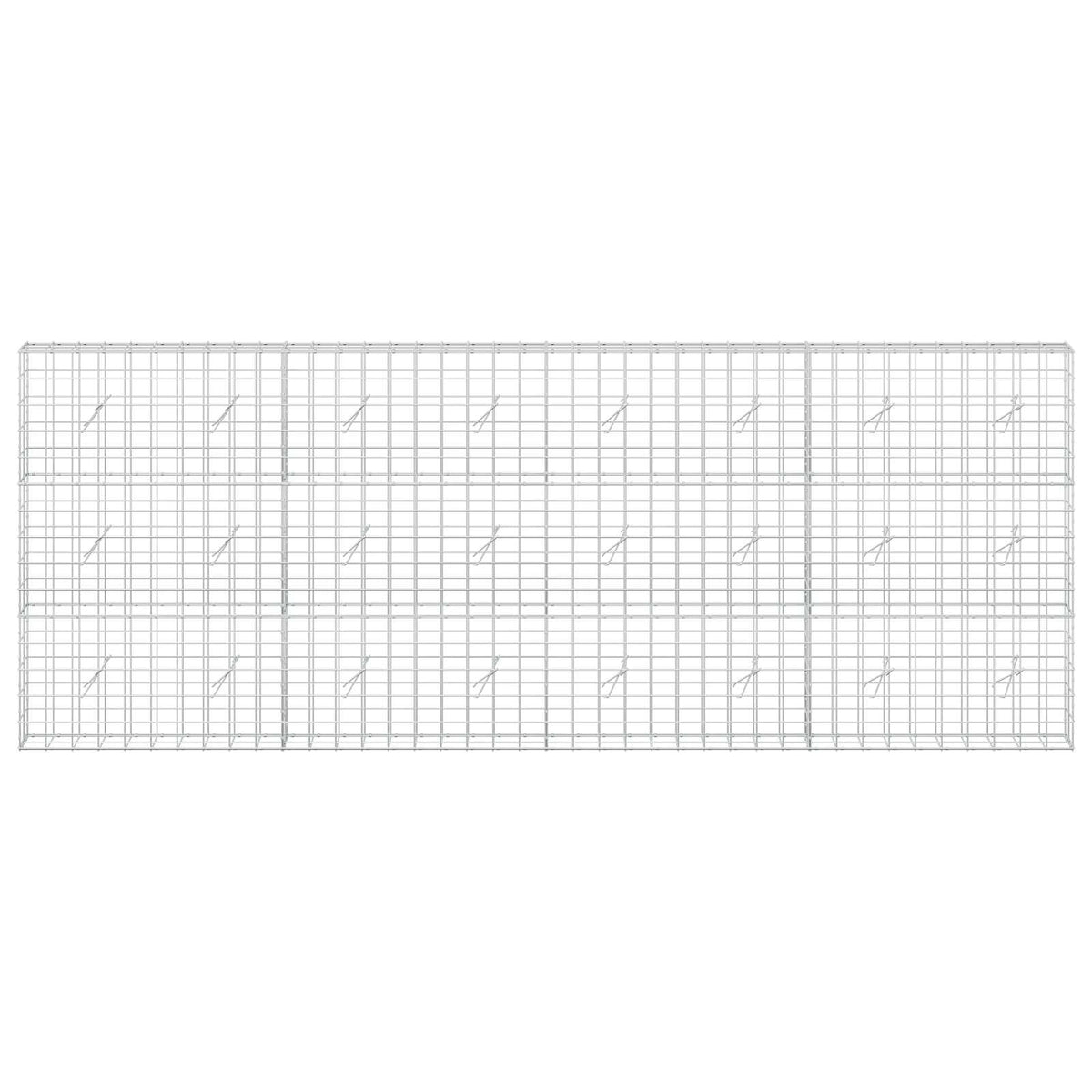 Gabion with 5 mm Wire and 10x10 cm Mesh 50x20x150 cm Height 150 cm Thickness 20 cm 50–1000 cm 400 cm
