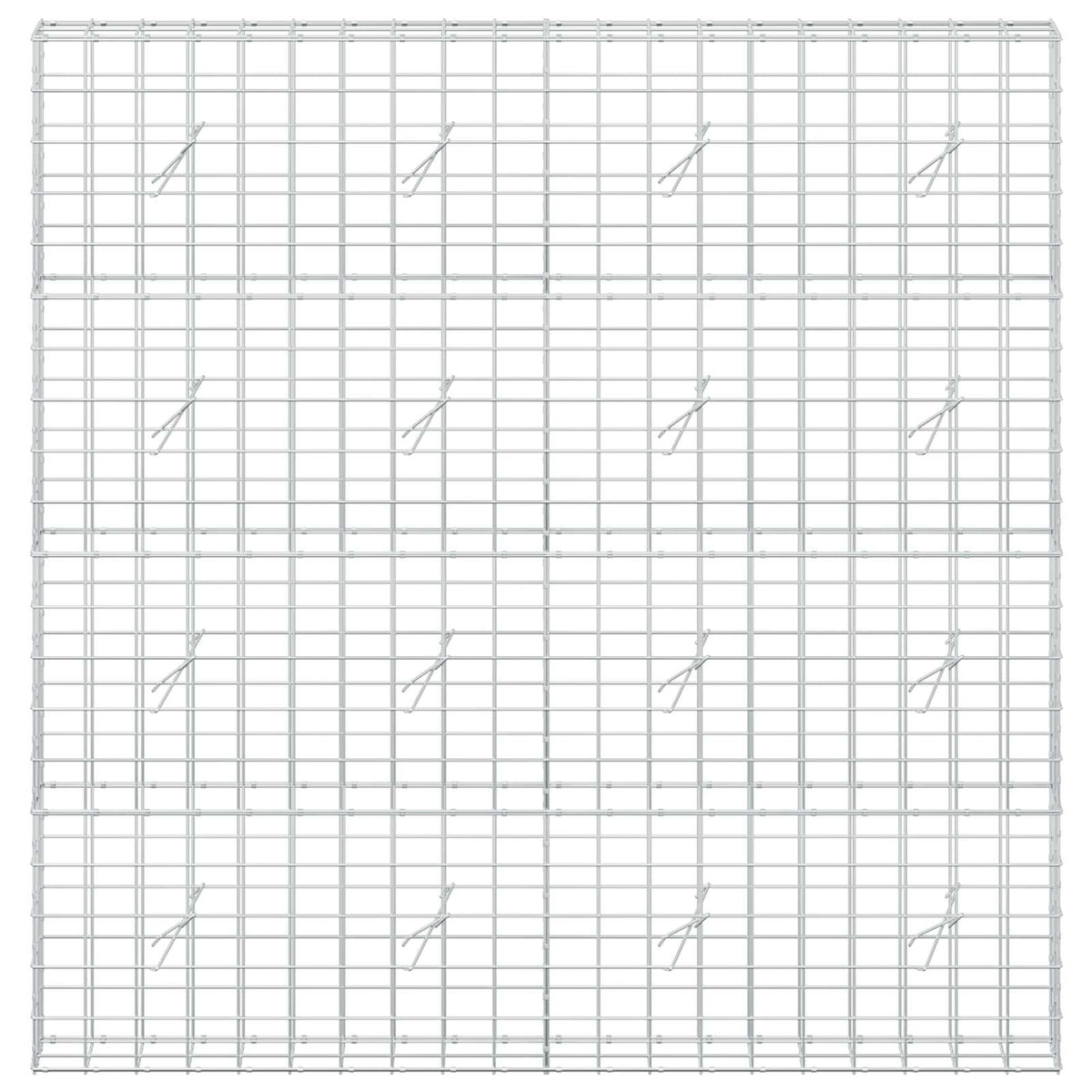 vidaXL Gabion with 5 mm Wire and 10x10 cm Mesh 200x20x200 cm 3