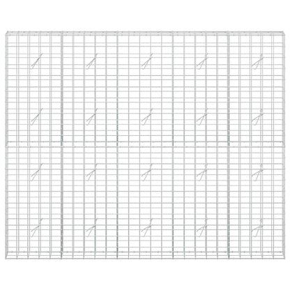 vidaXL Gabion with 5 mm Wire and 10x10 cm Mesh 250x20x200 cm 3