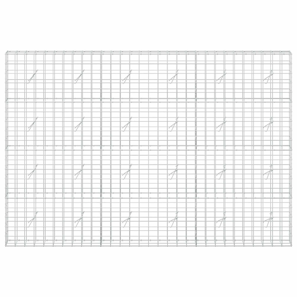 vidaXL Gabion with 5 mm Wire and 10x10 cm Mesh 300x20x200 cm 3
